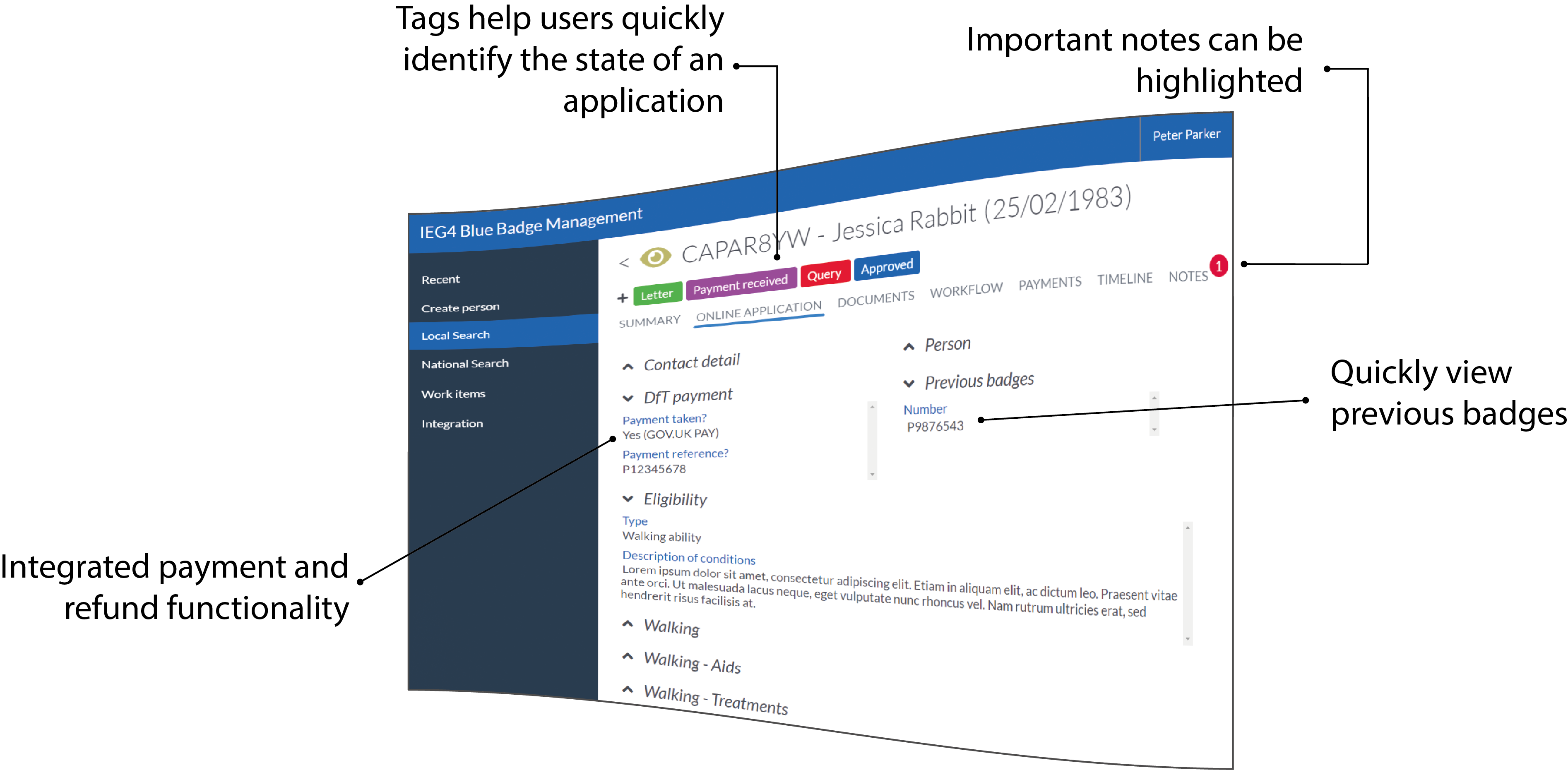 Digital Blue Badge Platform